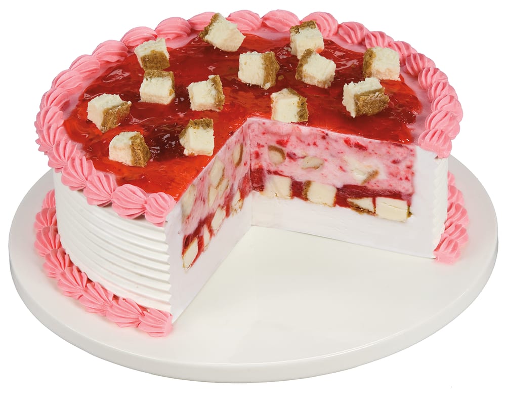 Strawberry CheeseQuake® Cake